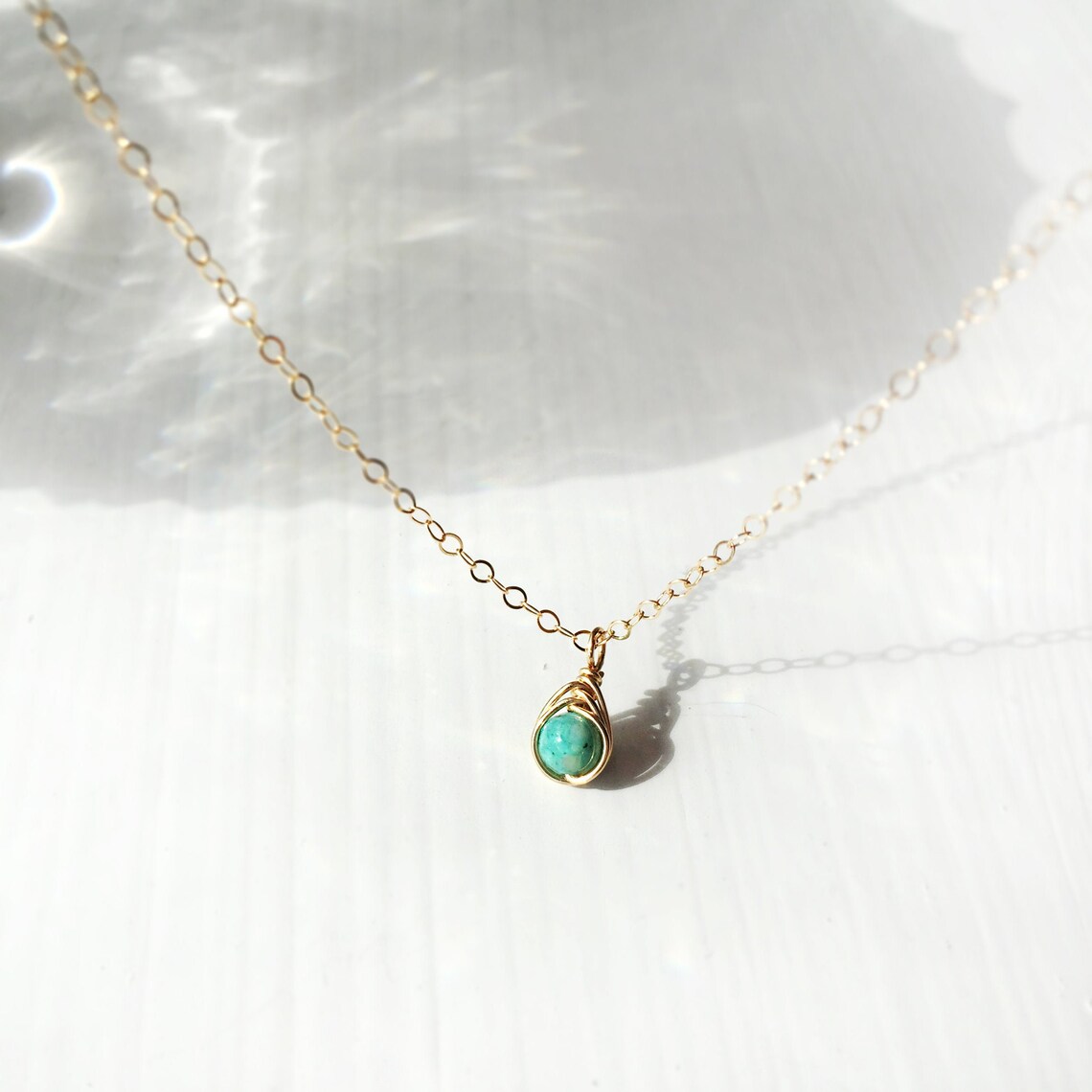 Tiny Turquoise Necklace