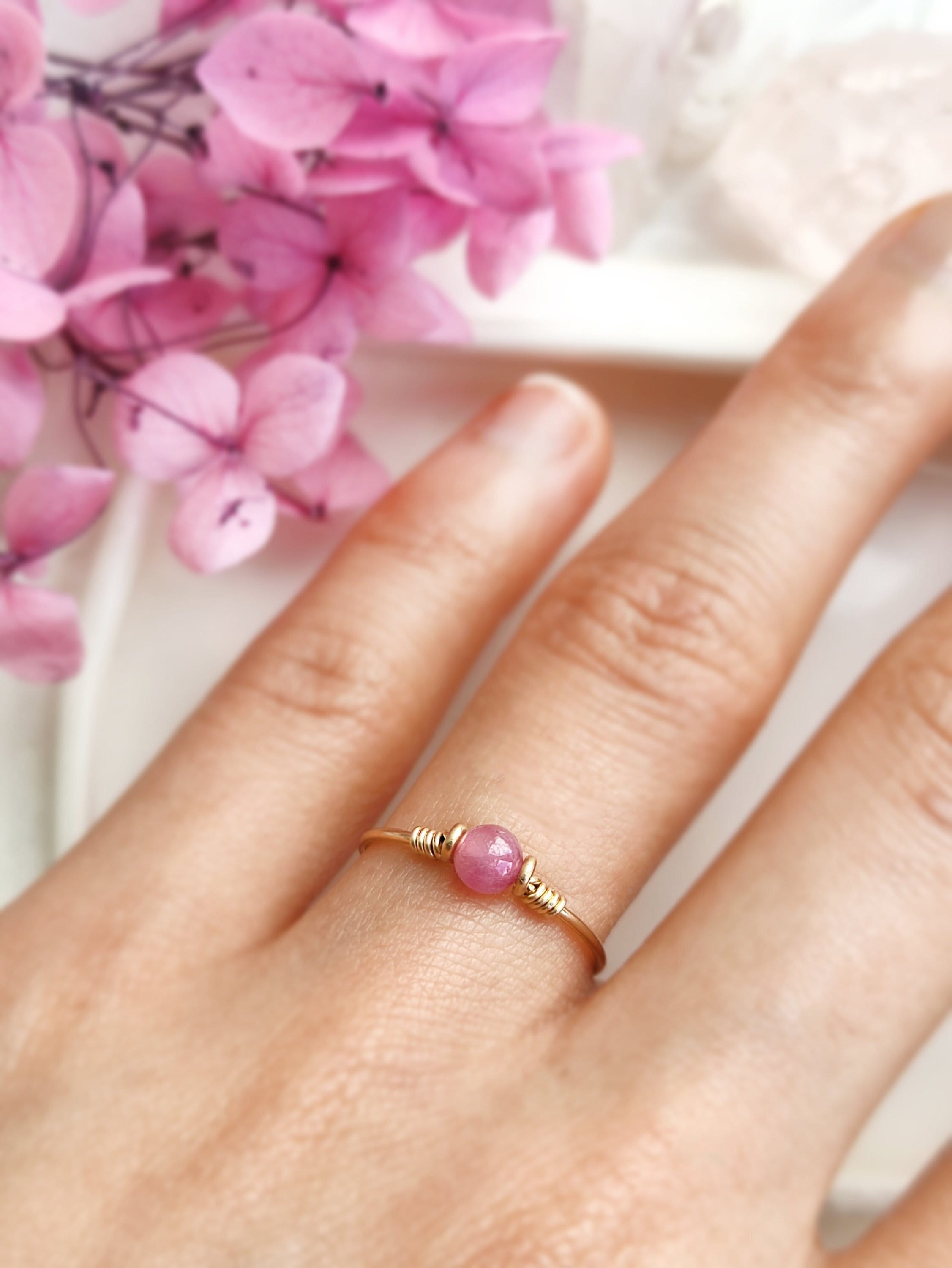Pink Tourmaline Ring
