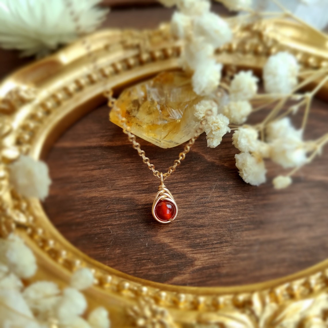 Red Carnelian Necklace