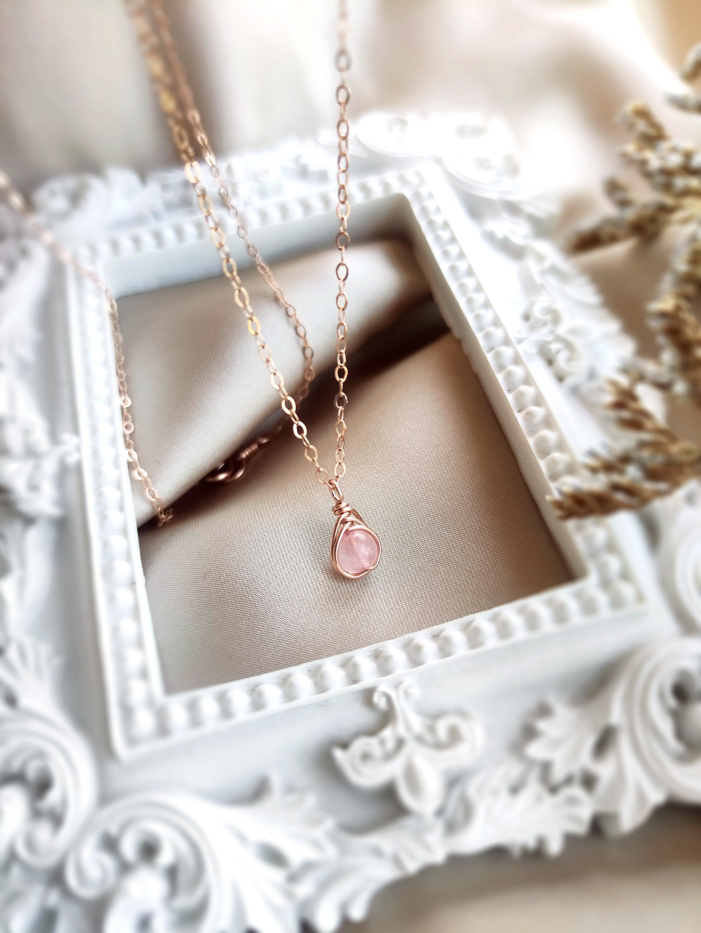 Buy rose deals quartz necklace