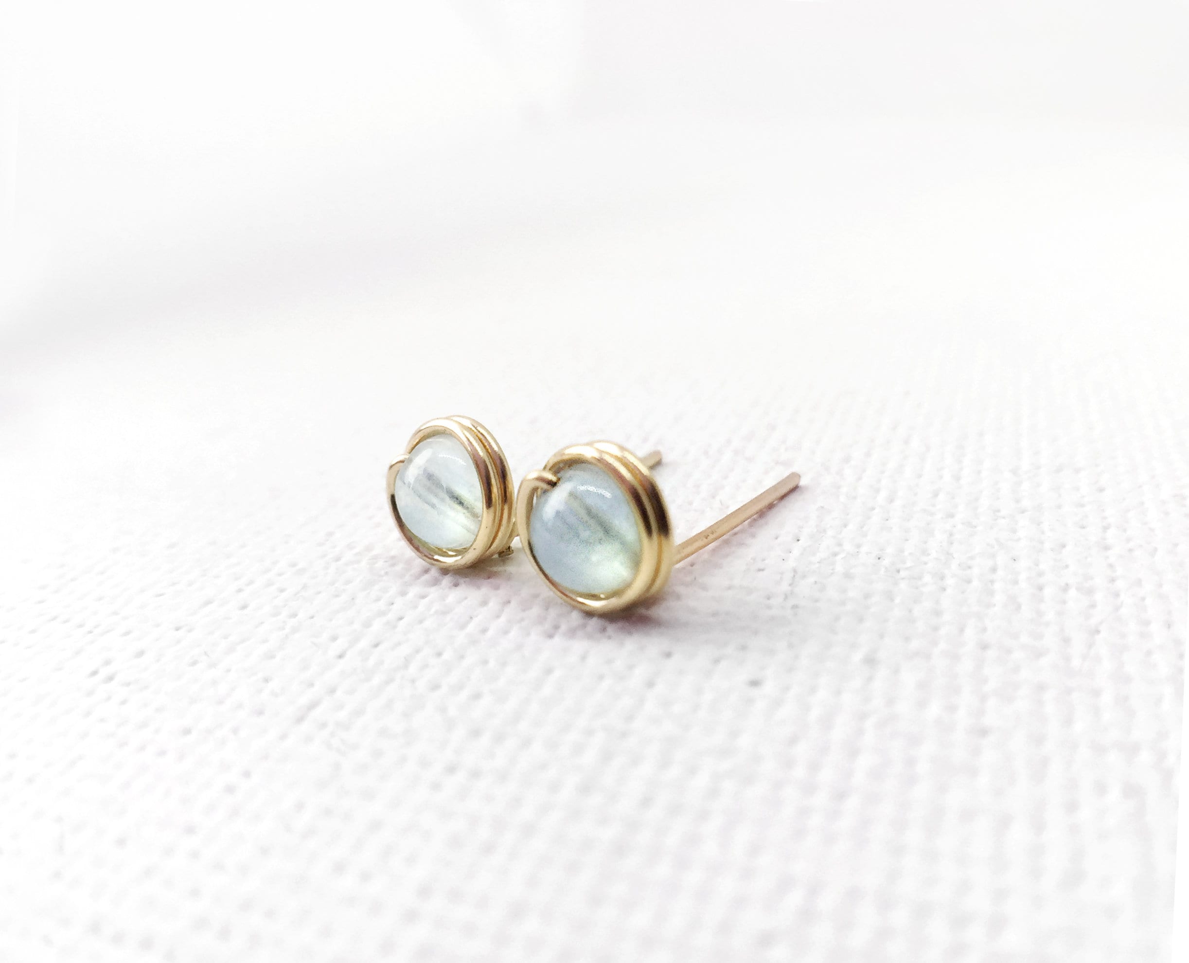 Aquamarine Stud Earrings