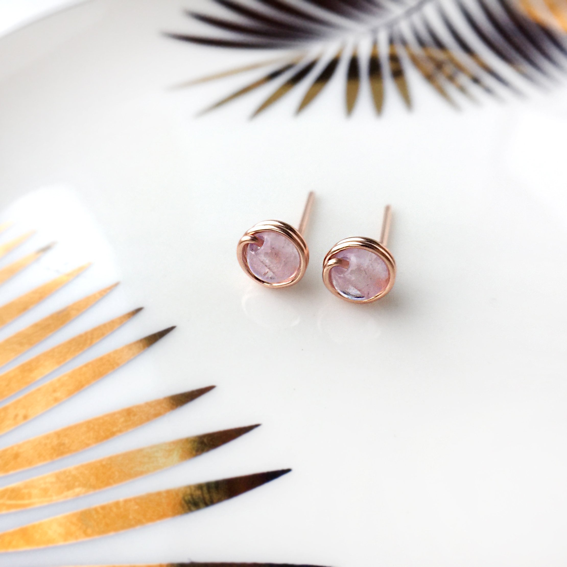 Lavender Amethyst Earrings