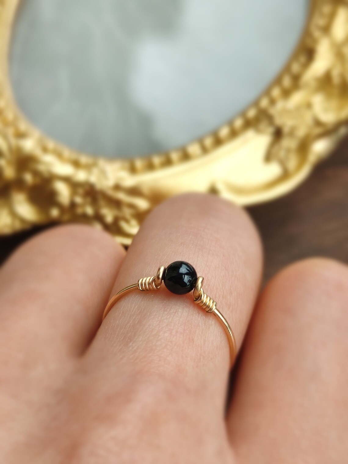 Black Tourmaline Ring