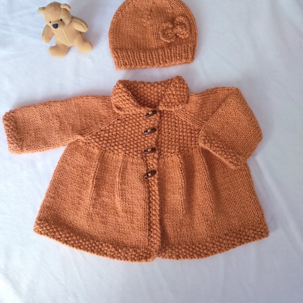 Manteau bébé 3-6 moisManteau 3-6mois avec bonnet