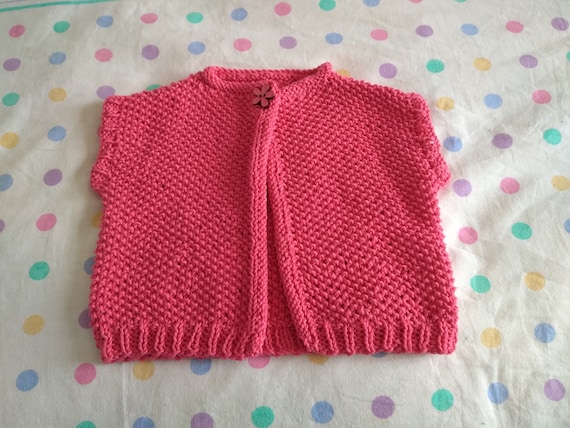 Gilet Fillette 9 Mois Etsy