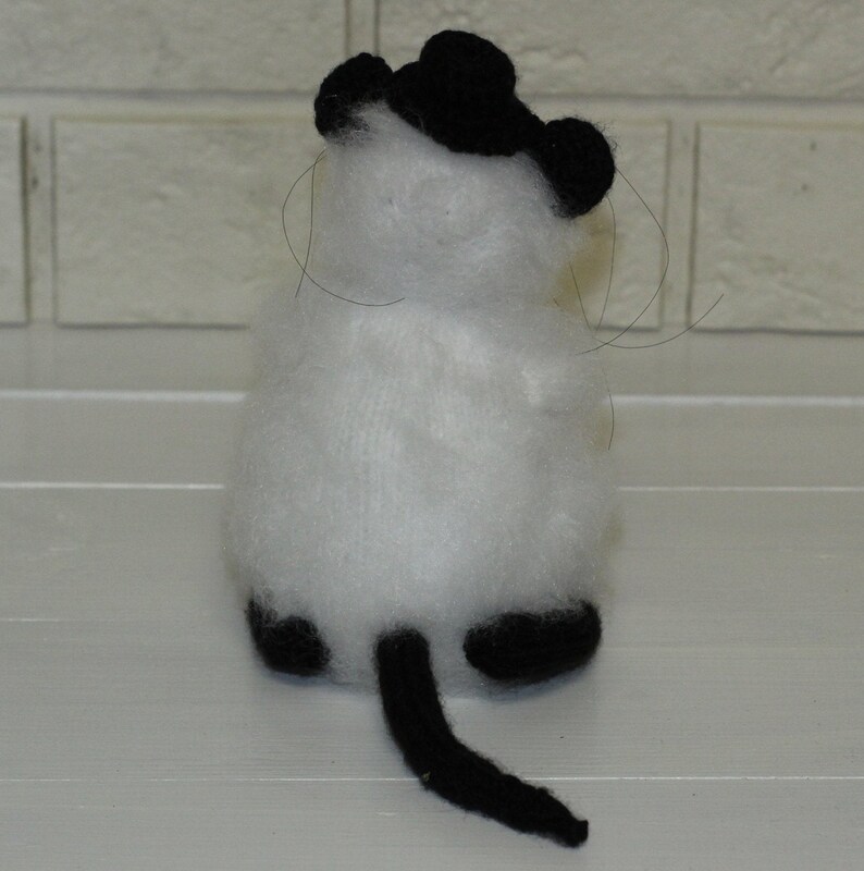 Toy white rat / stuffed white mice / Christmas rat / knit Etsy