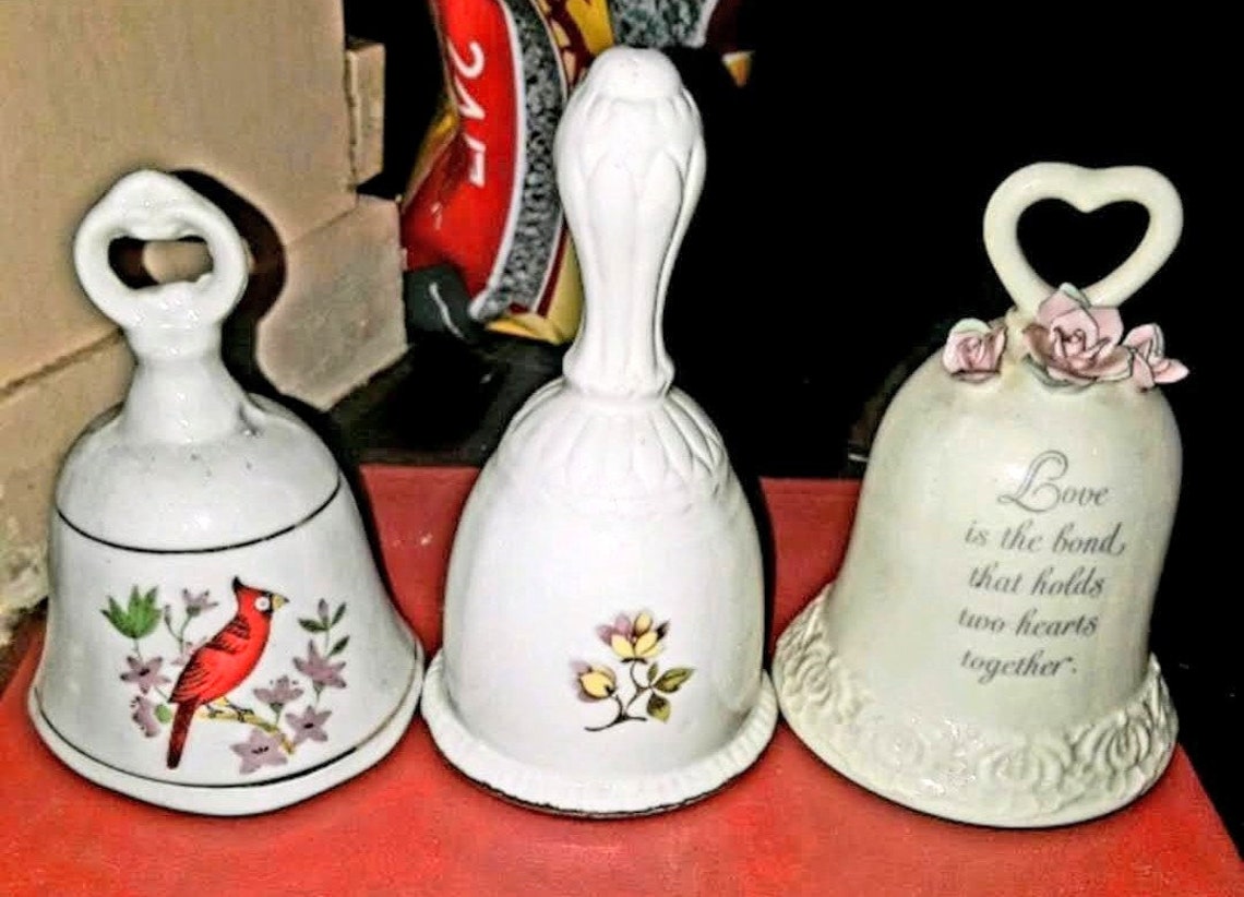 Antique/vintage Porcelain Bells Etsy