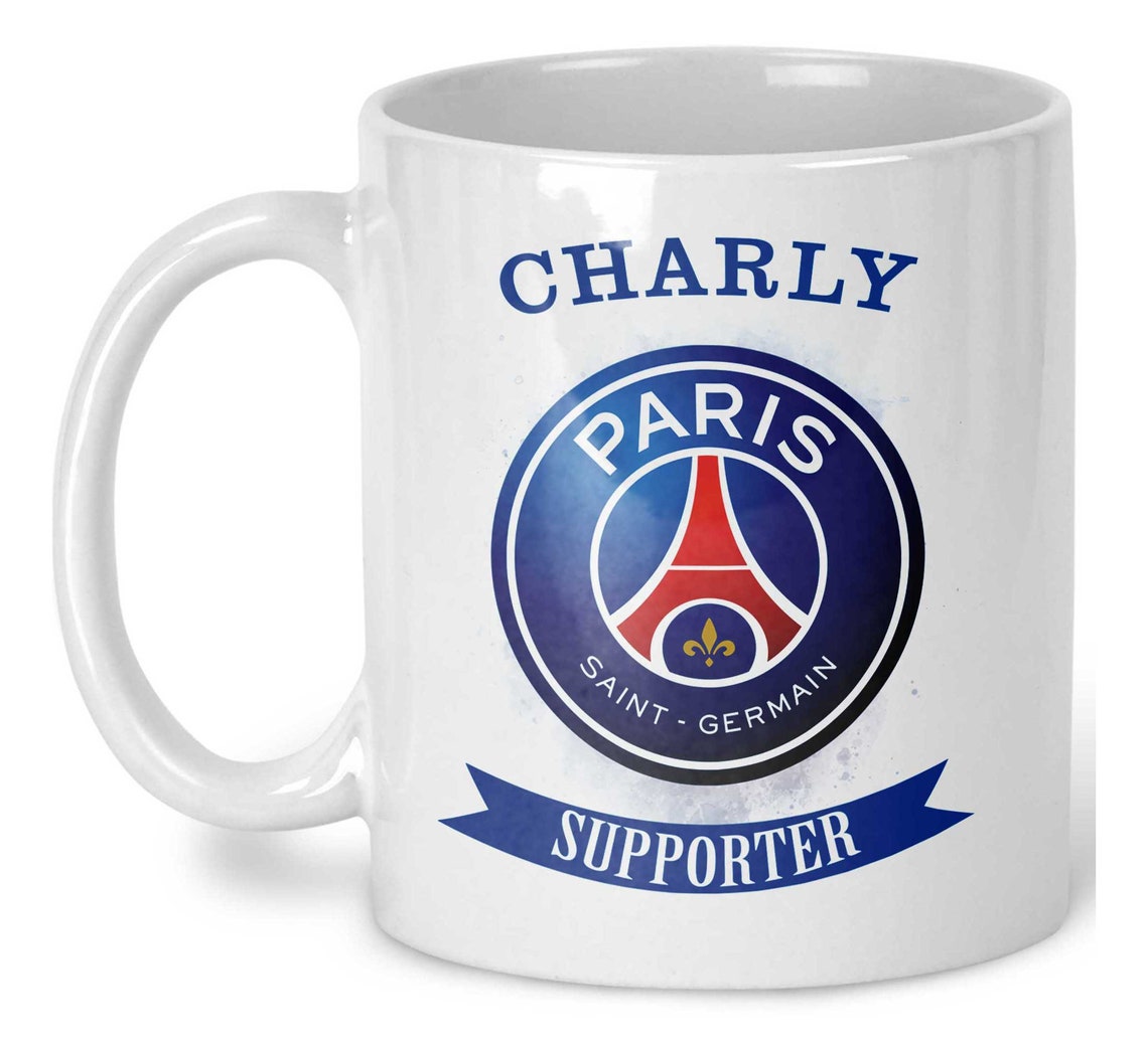Mug PSG personnalisé Idée cadeau noel Fan de foot Cadeau | Etsy
