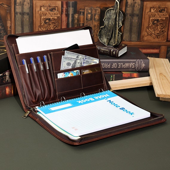 Genuine Leather Business Portfolio Case for Ipad Pro 12.9 Inch Etsy