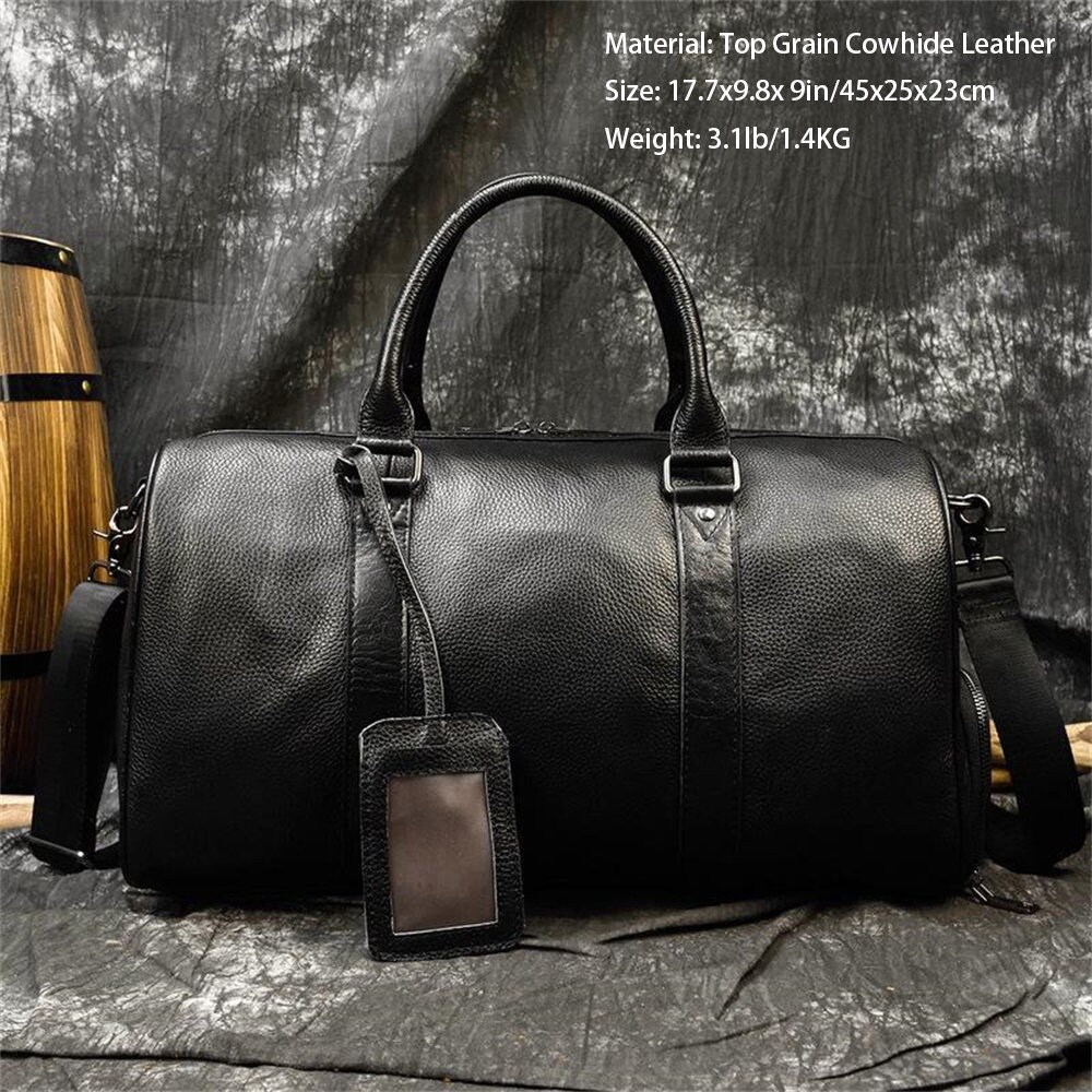 Genuine Leather Handmade New Retro Men's Hand Travel Bag | Etsy
