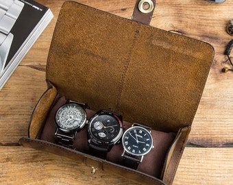 travel girl watch case Gift for him Handmade Oxblood Leather Watch Pouch leather watch pouch Wrist watch travel pouch travel watch pouch