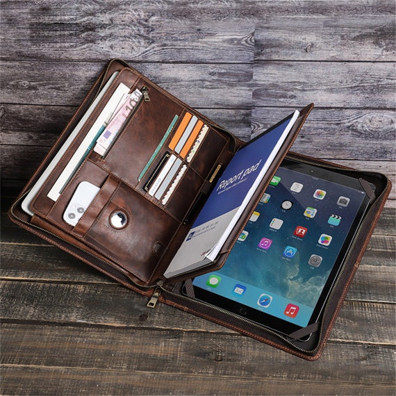 Carrying Cases with Letter Size Notepad Holder Brown, Standard