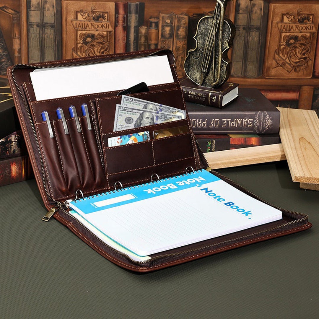 Genuine Leather Business Portfolio Case for Ipad Pro 12.9 Inch Etsy