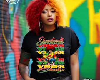 Juneteenth Vibes PNG: Afrocentric Sublimation Design (Digital Download)