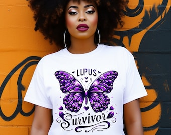 Lupus Survivor Awareness Butterfly PNG