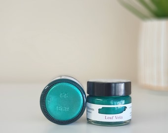 Leaf Vein Green Pearl Epoxy Resin Pigment Paste | UK Made | - Concentrated Colour for Resin | Essential Resin Craft Supplies