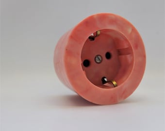 Bakelite socket outlet, vintage, USSR,