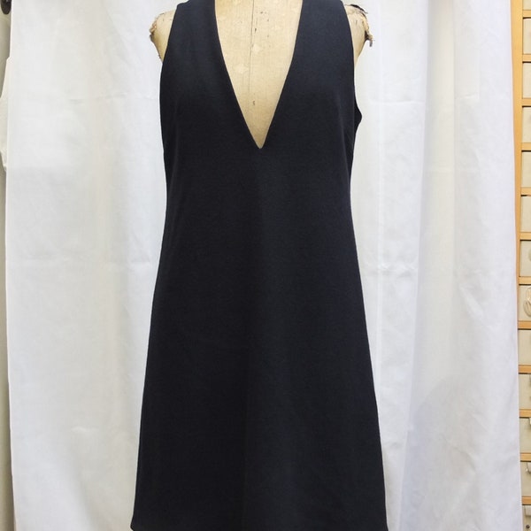 Wool blend strappy dress, stretchy, lined with stretchy lining. size 42