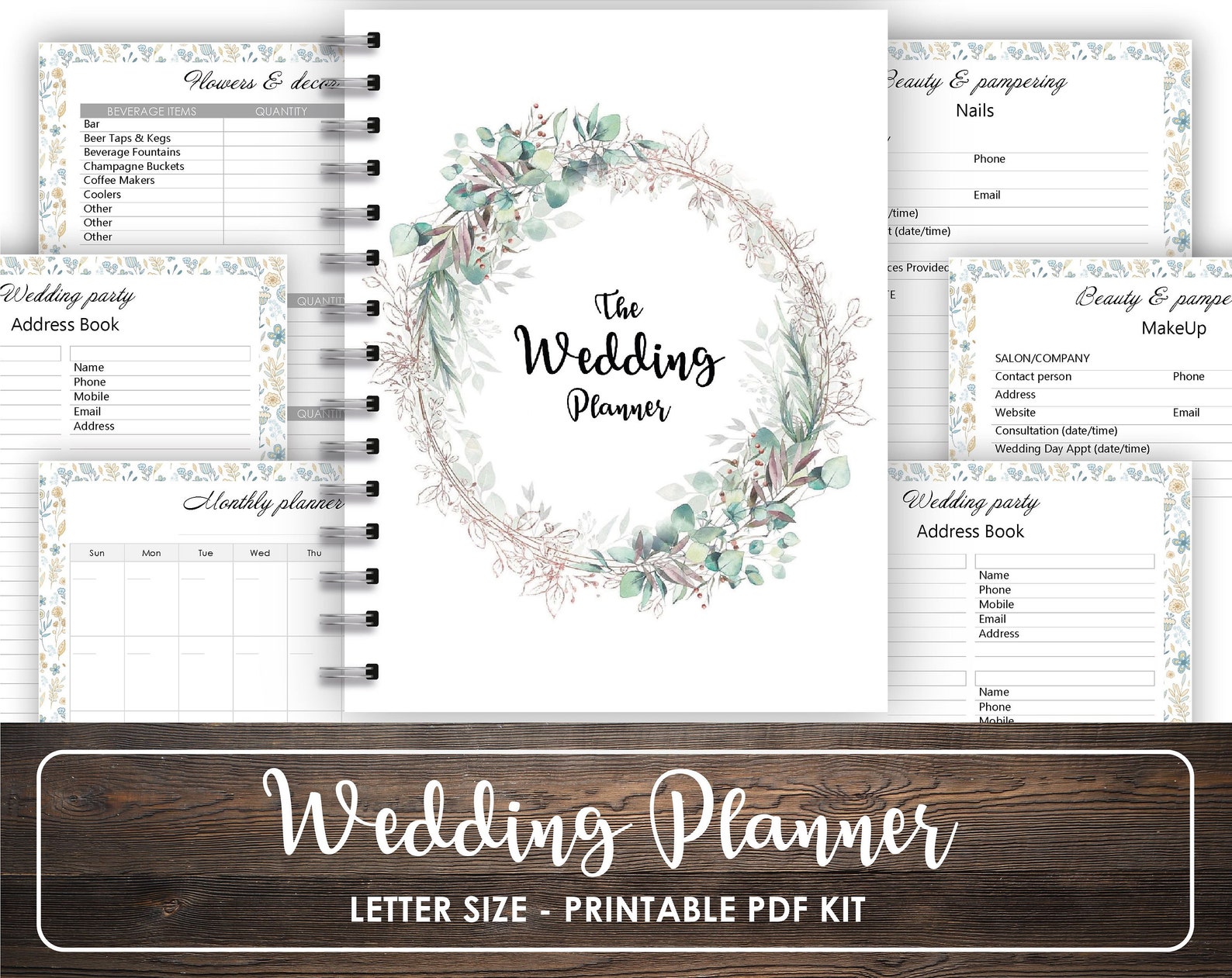 The Ultimate Wedding Planner For Brides 100 Page Wedding Etsy