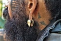 1 Pair Teardrop Ear Weights Brass Jewelry NICKEL FREE UNISEX Teardrop Ear Weights Festival Jewelry Tribal Ear Jewelry Teardrop Shaped