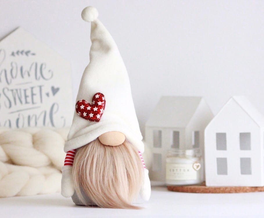 Christmas gnome Winter gnome Christmas decor Plush gnome Etsy