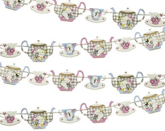 Alice in Wonderland, Mad Hatters Tea Party, Truly Alice Party Bunting / Garland