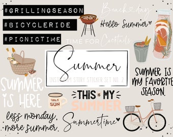 Instagram Story Sticker | Sommer, Summer | Urlaub Holiday Travel