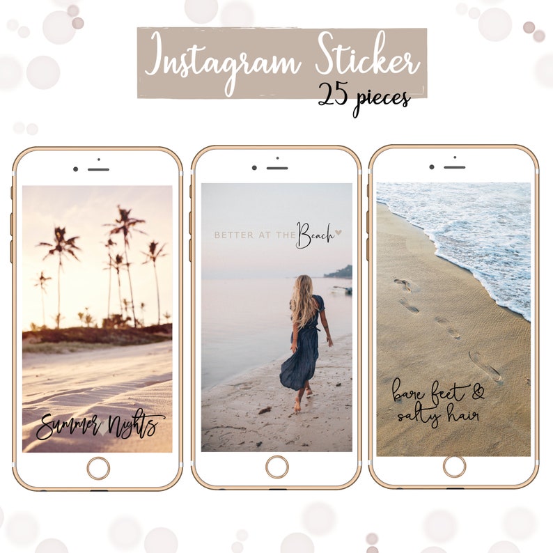 Instagram Story Sticker Urlaub Holiday Travel Summer Etsy.de