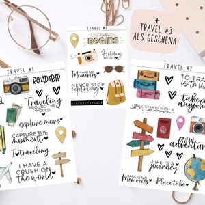 Quotes Vacation Travel Travel Stickers | for planning & decorating | Bullet Journal Stickers | planner stickers