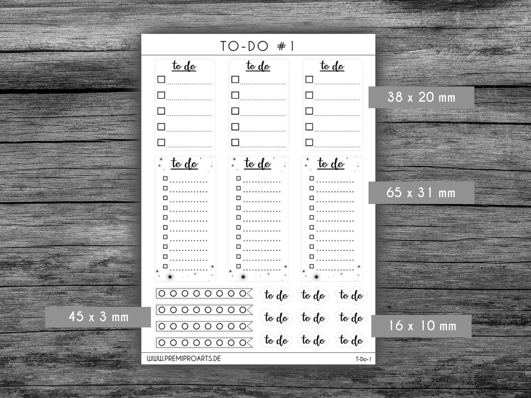To Do Sticker Liste zum Planen & Dekorieren Bullet Journal Etsy