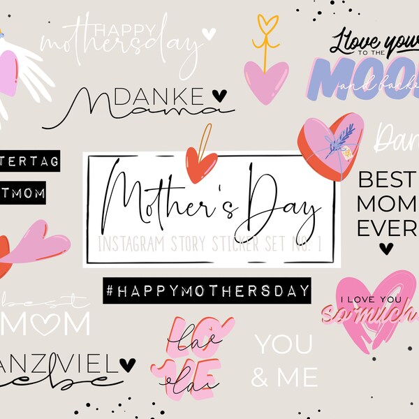 Instagram Story Sticker | Muttertag, happy mother s day, Mama