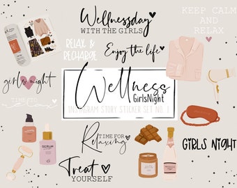 Instagram Story Sticker | Wellness, spa, Girls Night, mädelsabend, Friends, friendship, Freundschaft, best friends, Girl