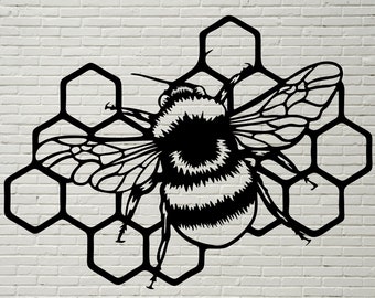蜂の SVG カット ファイル、ハニカム SVG、マルハナバチ SVG、蜂の