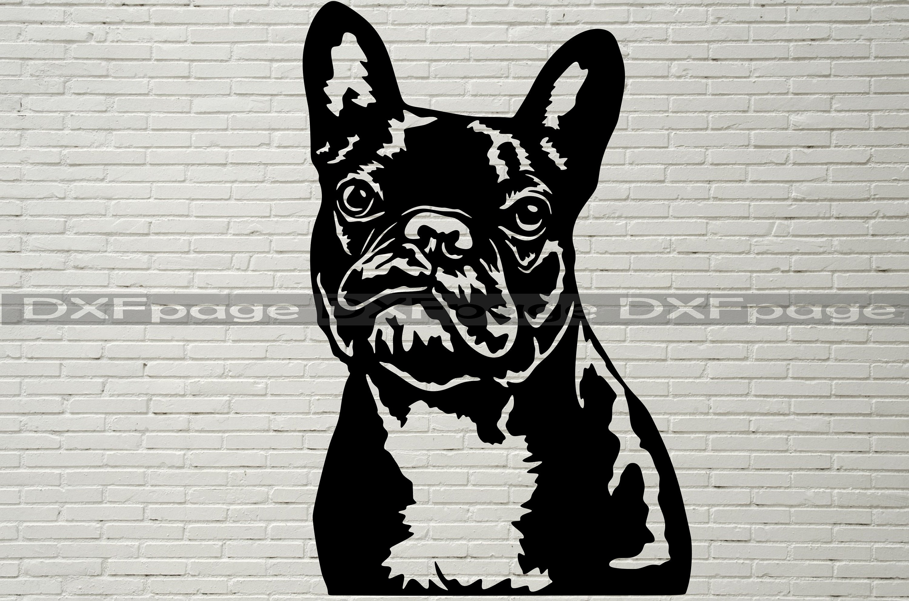 Scrapbooking Cute frenchie Svg Cutting files for Cricut and Silhouette