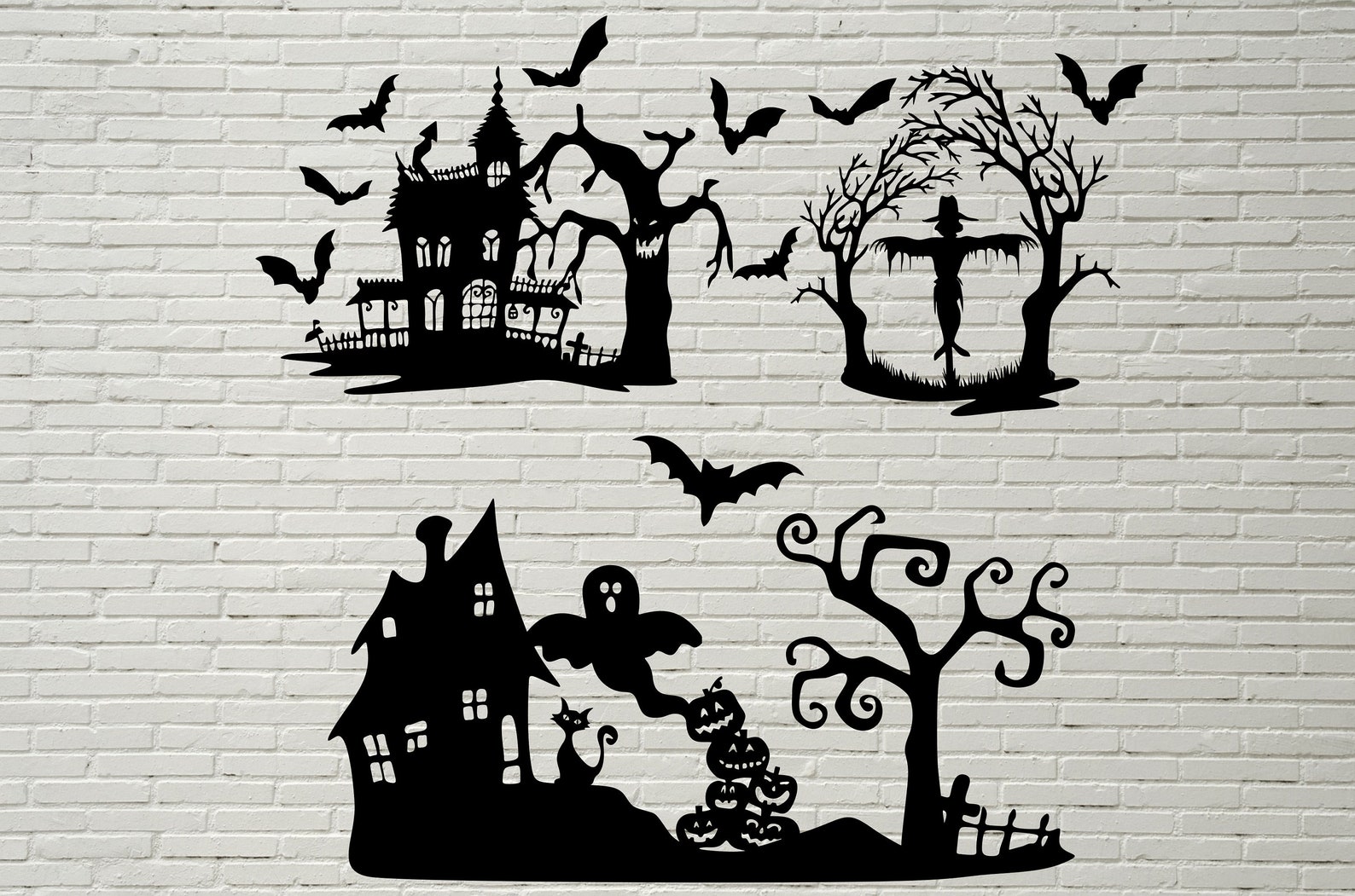Halloween Svg Halloween Png Spooky Svg Haunted House Svg Png Bundle