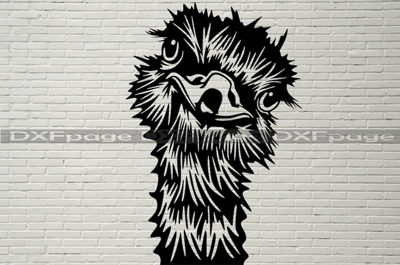Download Ostrich Peeking SVG Ostrich Silhouette dxf SVG for Cricut ...