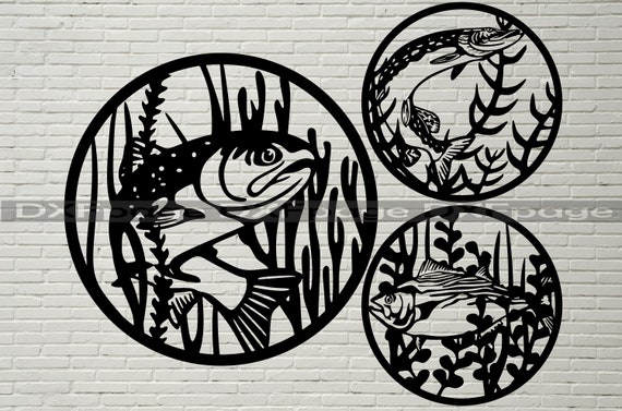 Fish SVG Cut Files Dxf Files for Plasma Laser Cutting Cnc | Etsy Canada
