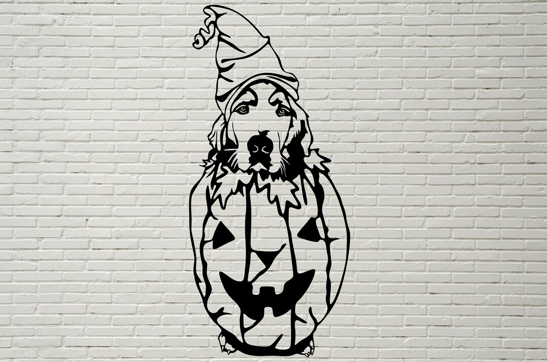 Golden Retriever SVG, Halloween Dog SVG, Cute Dog Svg, Funny Cut File ...