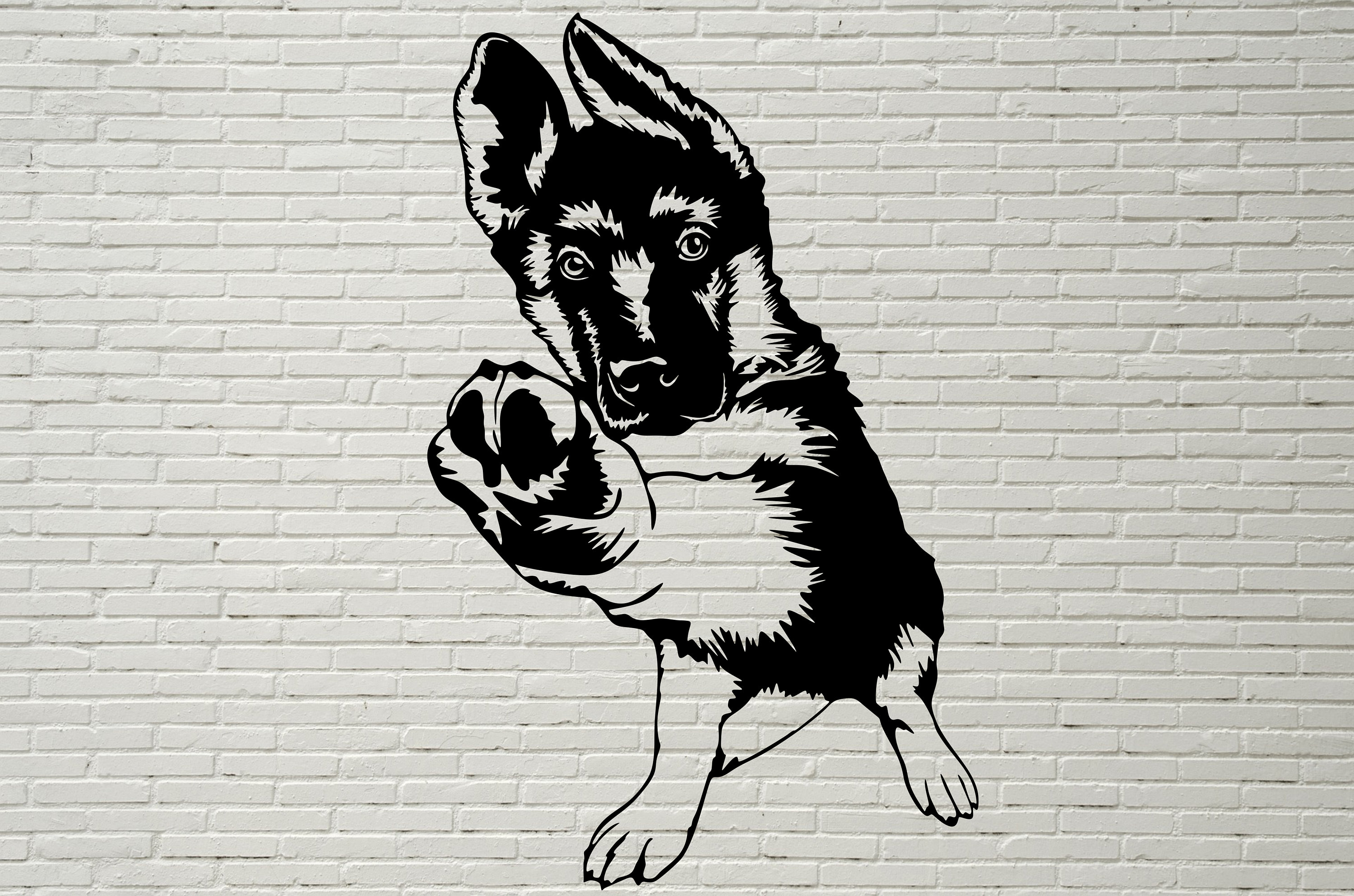 German Shepherd SVG Puppy svg Silhouettes dxf K-9 Dog SVG | Etsy