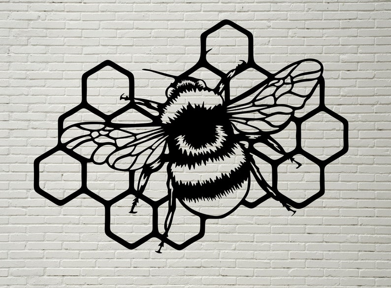 Bee SVG Cut File honeycomb svg Bumble Bee Svg bee clipart | Etsy