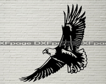 Eagle SVG, Eagle dxf, SVG para Cricut, imágenes prediseñadas de águila americana, vector, corte láser, diseño de camisa de vinilo, archivo dxf para plasma, pájaro, png, pdf