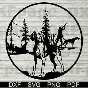 Braco alemán de pelo corto SVG para Cricut, silueta dxf, imágenes prediseñadas, png Archivo de corte, letrero de metal, vector de perro de caza, diseño de camisa de vinilo, cnc