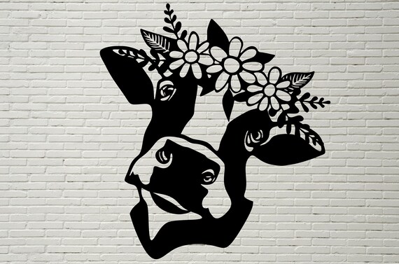 Free Free 225 Cow With Flower Crown Svg Free SVG PNG EPS DXF File
