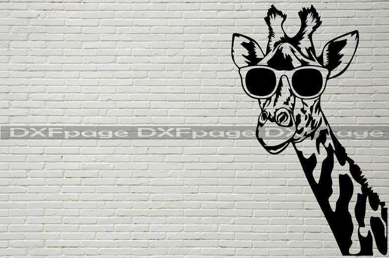 Download Giraffe with glasses SVG Safari Peeking Animal svg Africa ...
