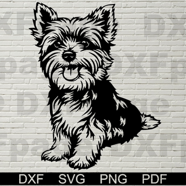 Yorkshire Terrier svg, Peeking yorkie svg, yorkshire svg, vector svg for cricut, clipart, shirt design vinyl, Dog Cut file, laser cnc file