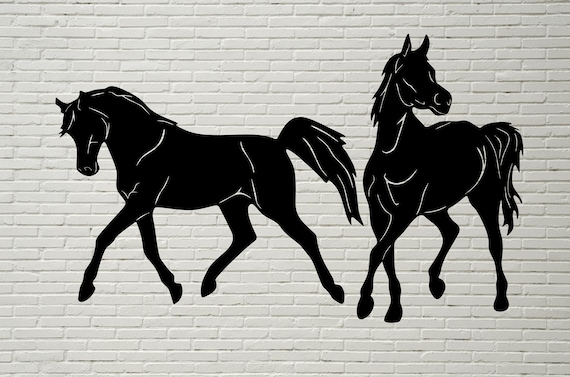 Download Horse Silhouette Svg Dxf Horse Clipart Animals Cut File For Etsy PSD Mockup Templates
