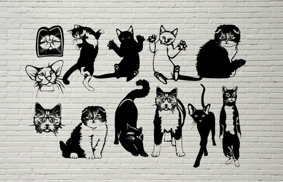 Download Cat Svg Cat Bundle Svg Cat Clipart Cat Silhouette Cat Cut Etsy Yellowimages Mockups