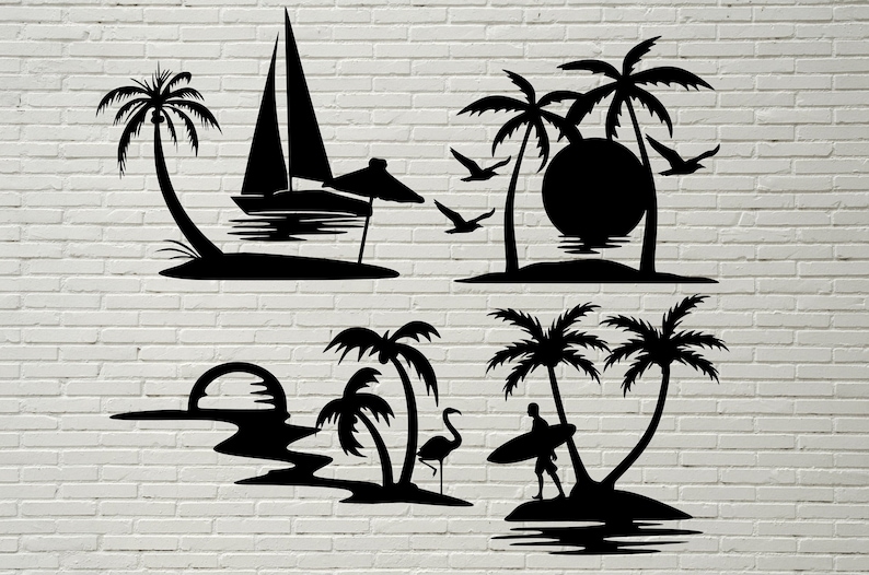 Download Palm tree svg Palm Dxf bundles Jungle svg cut file svg for ...