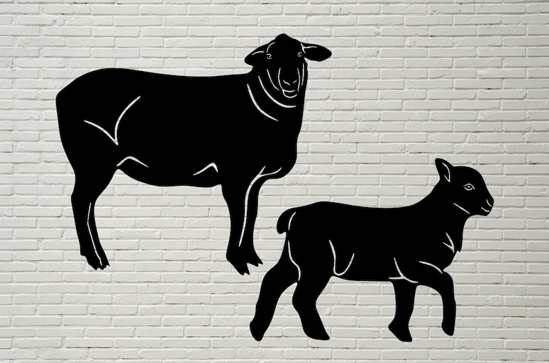 Download Sheep Silhouette Svg DXF Sheep cnc file dxf file for plasma | Etsy