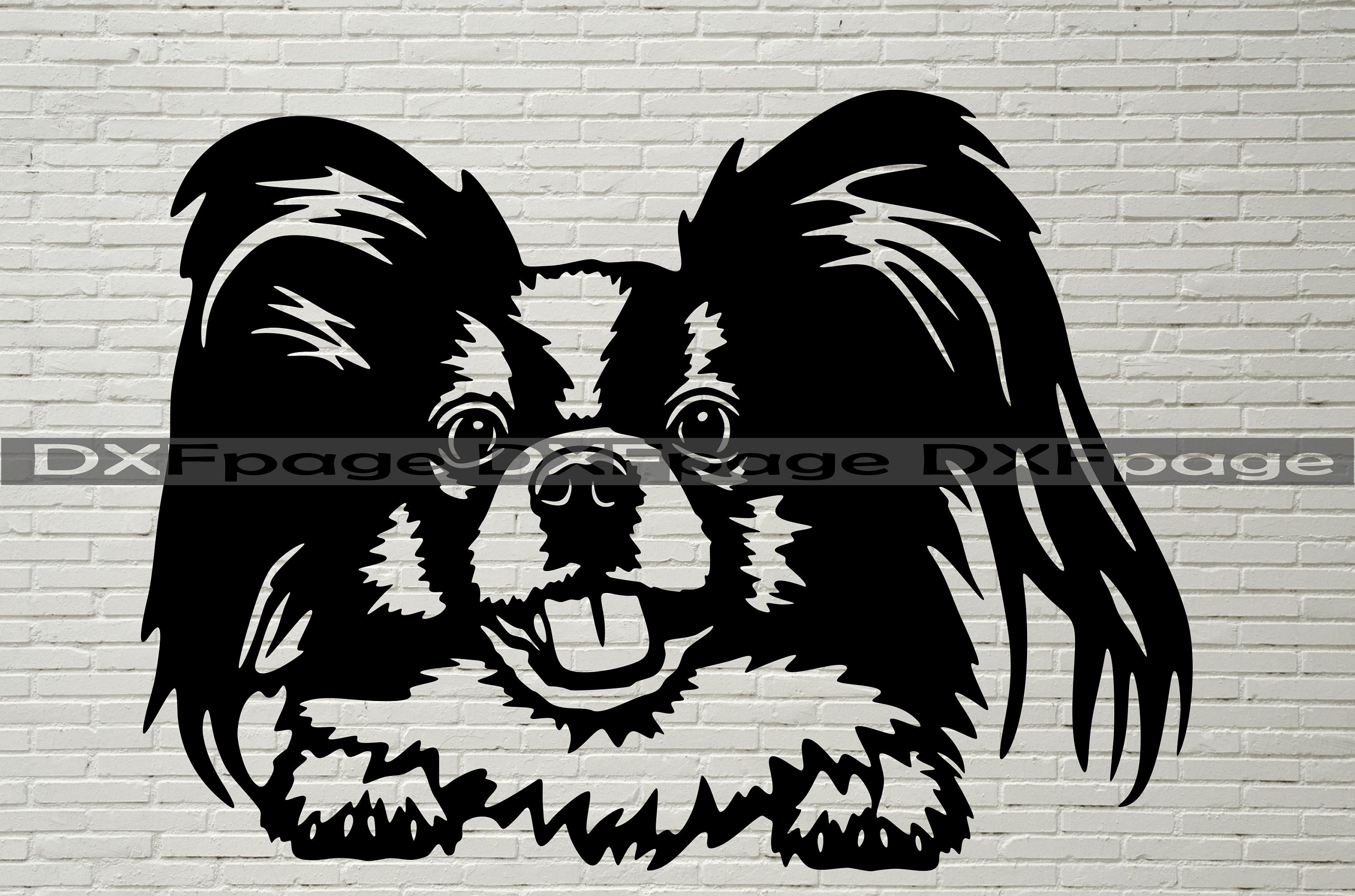Papillon dog svg Peeking Papillon svg vector graphic Etsy México